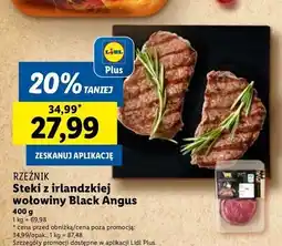Lidl Stek z irlandzkiej wołowiny Rzeźnik Codzienna Dostawa oferta