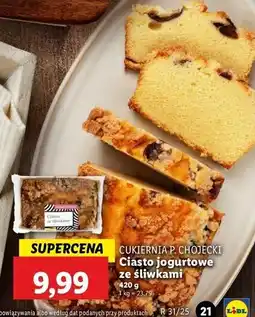Lidl Ciasto jogurtowe ze śliwkami Chojecki oferta