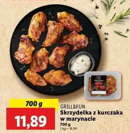 Lidl Skrzydełka z kurczaka w marynacie paprykowej Grill And Fun oferta