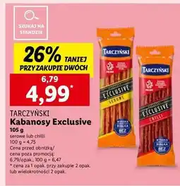 Lidl Kabanosy chilli Tarczyński Exclusive oferta