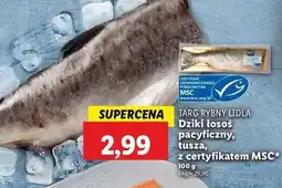 Lidl Łosoś pacyficzny filet ze skórą Targ Rybny Lidla oferta