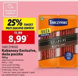 Lidl Kabanosy drobiowe Tarczyński Kabanos Exclusive oferta