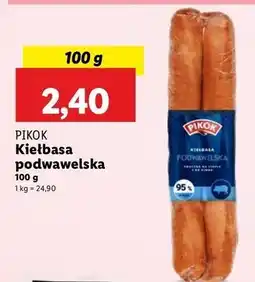 Lidl Kiełbasa podwawelska Pikok oferta