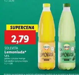 Lidl Lemoniada jabłko-cytryna-mięta Solevita oferta