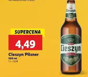 Lidl Piwo Cieszyn Pilsner oferta
