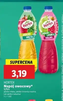 Lidl Napój jabłko-rabarbar Hortex oferta
