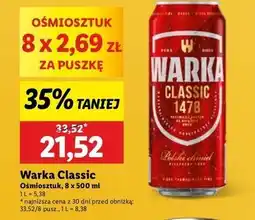 Lidl Piwo Warka oferta