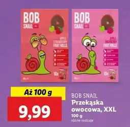 Lidl Przekąska jabłkowo-malinowa Bob Snail oferta