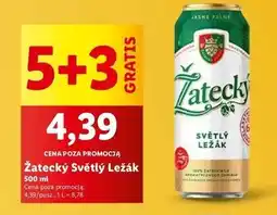 Lidl Piwo Zatecky Svetly Lezak oferta