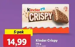 Lidl Batony Kinder Crispy oferta