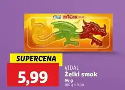 Lidl Żelki dragon Vidal oferta