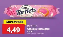 Lidl Ciastka tartaletki malinowe Mcvitie's oferta