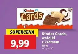 Lidl Herbatniki czekoladowe Kinder Cards oferta