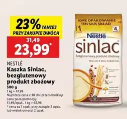 Lidl Kaszka zbożowa bezglutenowa Nestle Sinlac oferta
