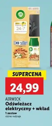 Lidl Urządzenie + wkład drzewo sandałowe i zmysłowa wanila Air Wick oferta
