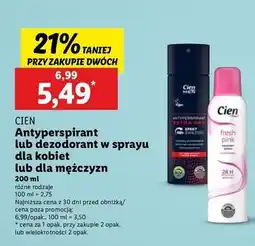 Lidl Dezodorant fresh pink Cien oferta