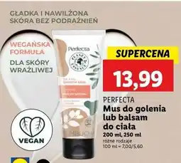 Lidl Mus do golenia sensitive Perfecta Planet Essence Me & My oferta