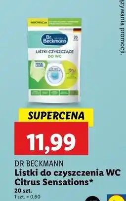 Lidl Listki czyszczące do wc citrus Dr. Beckmann oferta