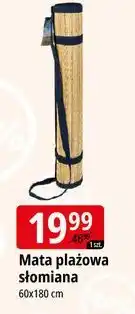 E.Leclerc Mata plażowa słomiana 180 x 60 cm oferta