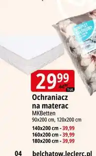 E.Leclerc Ochraniacz na materac 180 x 200 cm Mk Betten oferta