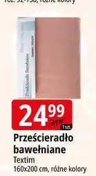E.Leclerc Prześcieradło bawełniane z gumką 160 x 200 cm Textim oferta