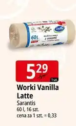 E.Leclerc Worki na śmieci z uszami vanilla latte 60 l Stella oferta