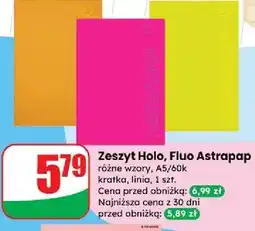Dino Zeszyt fluo a5/60k linia Astra oferta