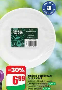Dino Talerze papierowe 23 cm Grill & Chill oferta