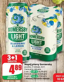 Dino Piwo Somersby Light Blueberry & Lemon oferta