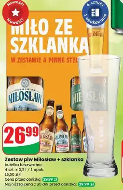Dino Zestaw piw makłowicz + szklanka Miłosław oferta
