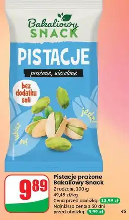 Dino Pistacje prażone niesolone Bakaliowy Snack oferta