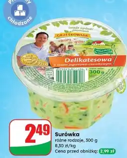 Dino Surówka delikatesowa z sosem jogurtowo-czosnkowym Grześkowiak oferta