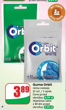 Dino Guma do żucia spearmint saszetka Orbit oferta