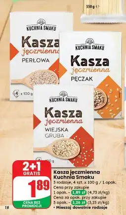 Dino Kasza jęczmienna pęczak Kuchnia Smaku oferta