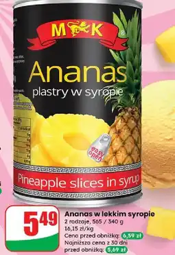 Dino Ananas plastry M&K oferta