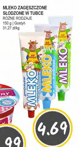 Słoneczko Mleko zagęszczone słodzone w tubce Gostyń oferta