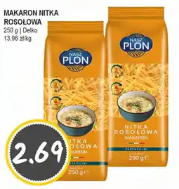 Słoneczko Makaron Nitka Rosolowa Nasz Plon oferta