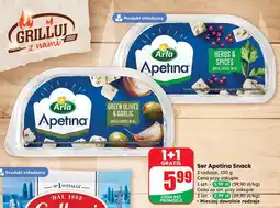 Dino Ser Apetina Snack Green Olives & Garlic 1+1 GRATIS Arla oferta