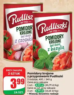 Dino Pomidory krojone z czosnkiem Pudliszki oferta