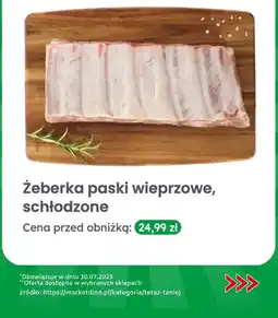 Dino Żeberka paski wieprzowe, schłodzone Dino oferta
