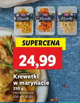 Lidl Krewetki w marynacie, różne rodzaje Lidl oferta