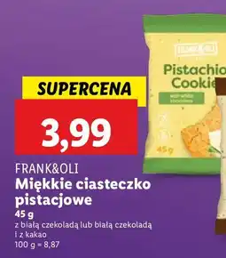 Lidl Ciasteczko pistacjowe z białą czekoladą Frank&Oli oferta