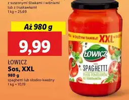 Lidl Sos XXL spaghetti Łowicz oferta