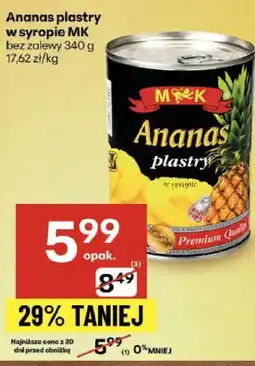 Delikatesy Centrum Ananas plastry w syropie M&K oferta