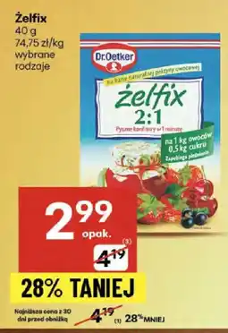 Delikatesy Centrum Żelki Zelfix Dr.Oetker oferta