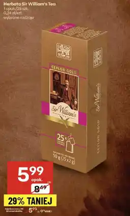 Delikatesy Centrum Herbata Sir William's Tea Ceylon Gold oferta