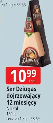 E.Leclerc Ser Dziugas dojrzewający 12 miesięcy Nickal oferta