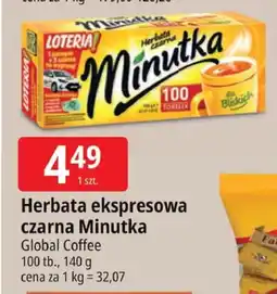 E.Leclerc Herbata czarna ekspresowa Minutka Global Coffee oferta