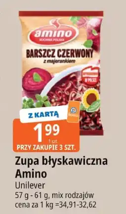 E.Leclerc Zupa błyskawiczna Amino Unilever oferta