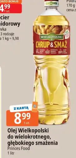 E.Leclerc Olej Wielkopolski do wielokrotnego, głębokiego smażenia Princes Food oferta